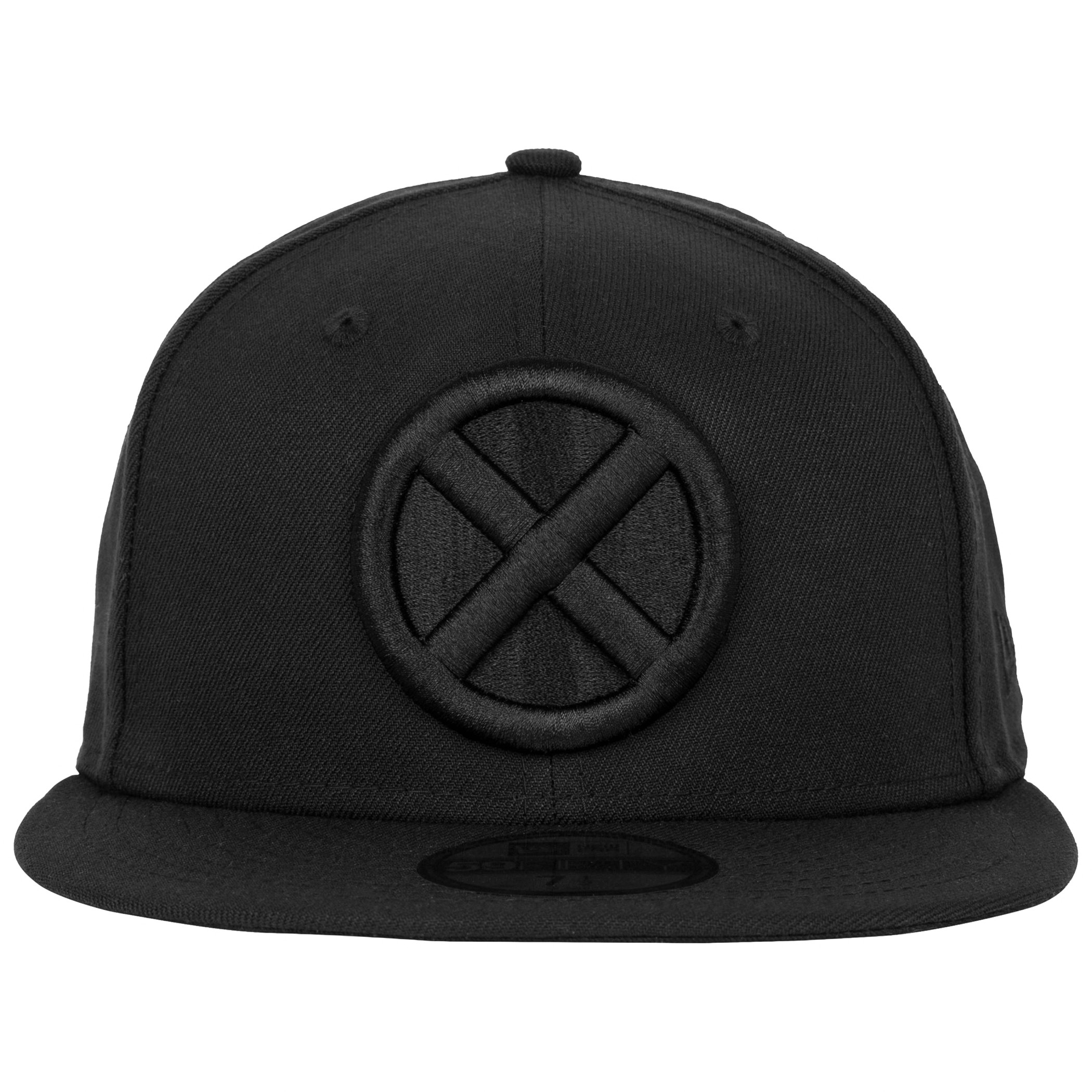 X-Men Logo Black on Black New Era 59Fifty Fitted Hat